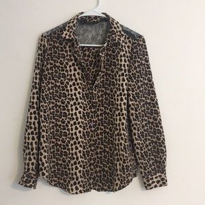 Zara Leopard Print button down.